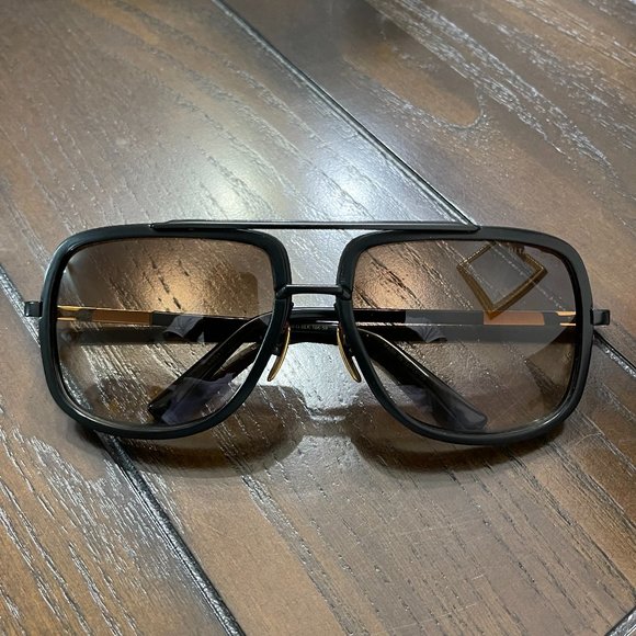 DITA Other - Authentic Dita Mach One Sunglasses DRX 2030-G-BLK Black 18K Gold Brown Gradient
